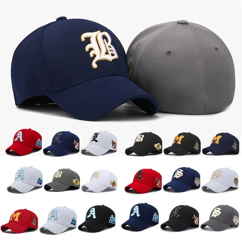 

Embroidery Fitted Full Stretch Closed Letters Flexible Cap Hat New Trucker Men Women Dad Hip Hop Baseball Snapback Sun Visor Era