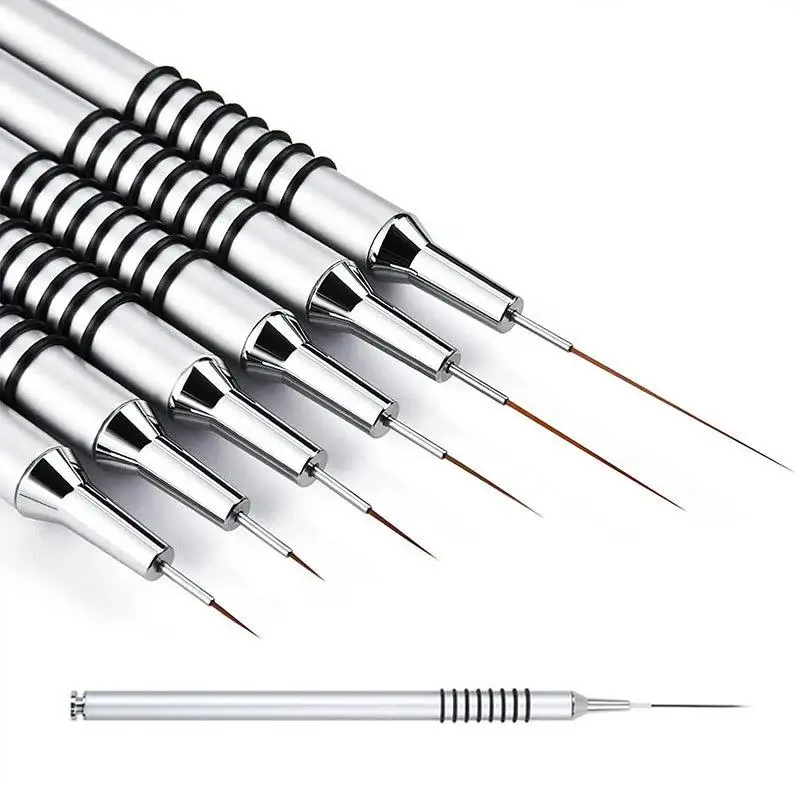 

Professional Nail Art Liner Brushes Set Nail Art Design Brush Stripe Nail Line Brush Thin Long Lines UV Gel Painting Pen 2028