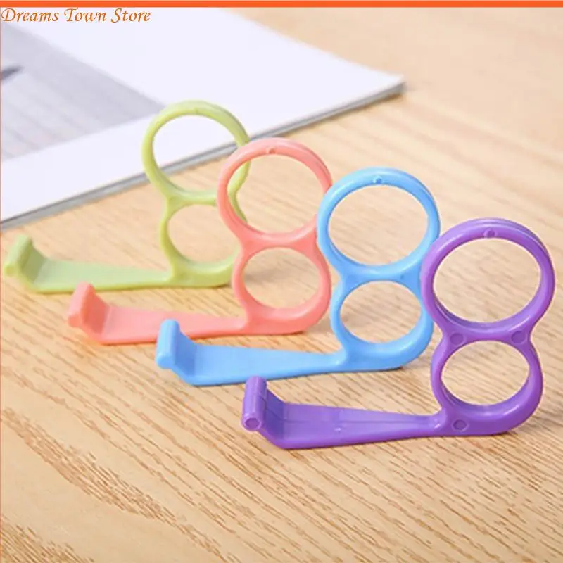 HX6A Universal Phone Stand Grip Finger Rring Support Plastic Cellphone Tablet Bracket