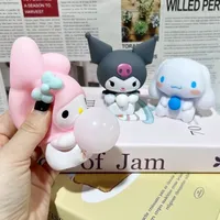 Sanrio Kuromi Rebound Decompression Toy Cartoon Cinnamoroll My Melody Squeeze Anti-Stress Blow Bubbles Pinch Vent Toys Kid Gifts