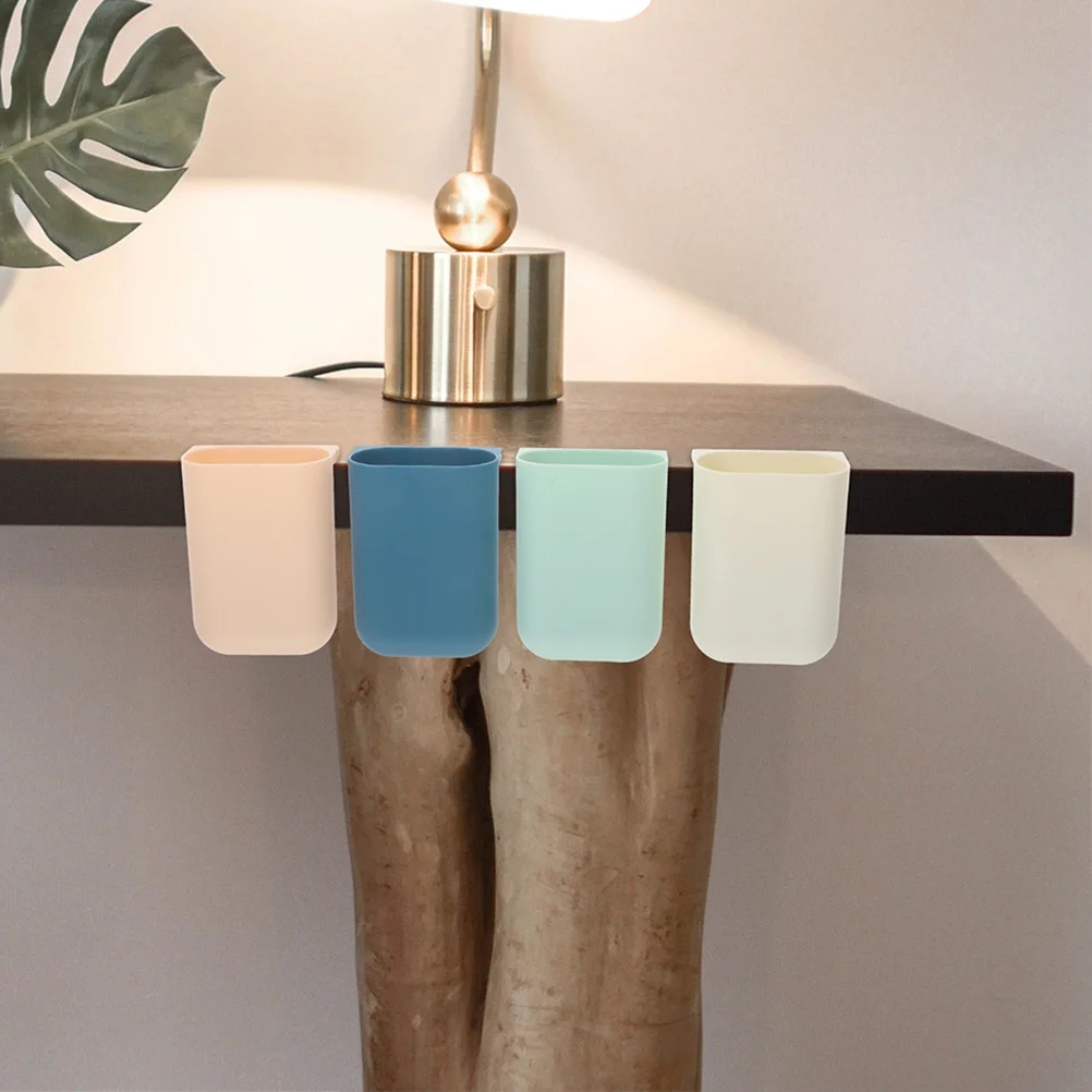 

8Pcs Hanging Storage Containers Desktop Organizer Bucket for Pencils Pens Makeup Brushes Compact Space Saving Solution Rolling