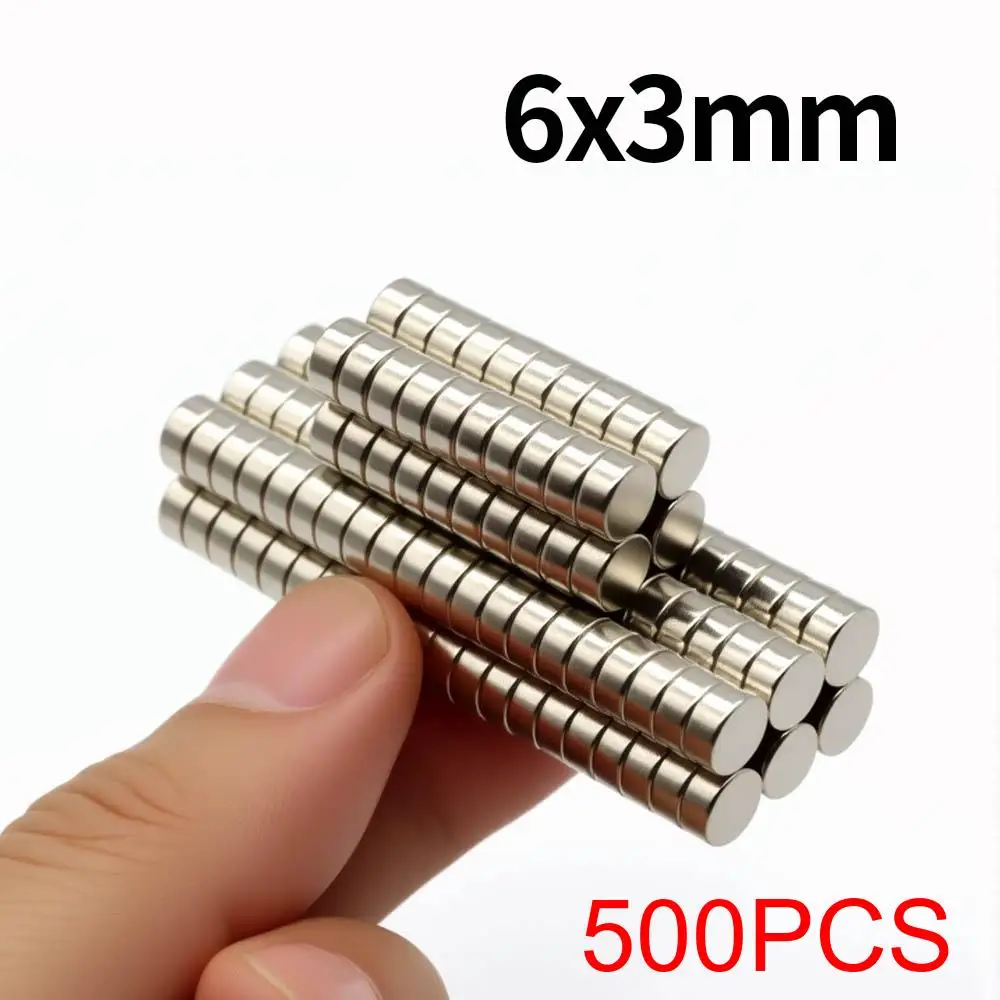 6x3mm supersterke neodymiummagneet N35 NdfeB permanente magnetische imanes ronde krachtige magneten koelkastmagneet