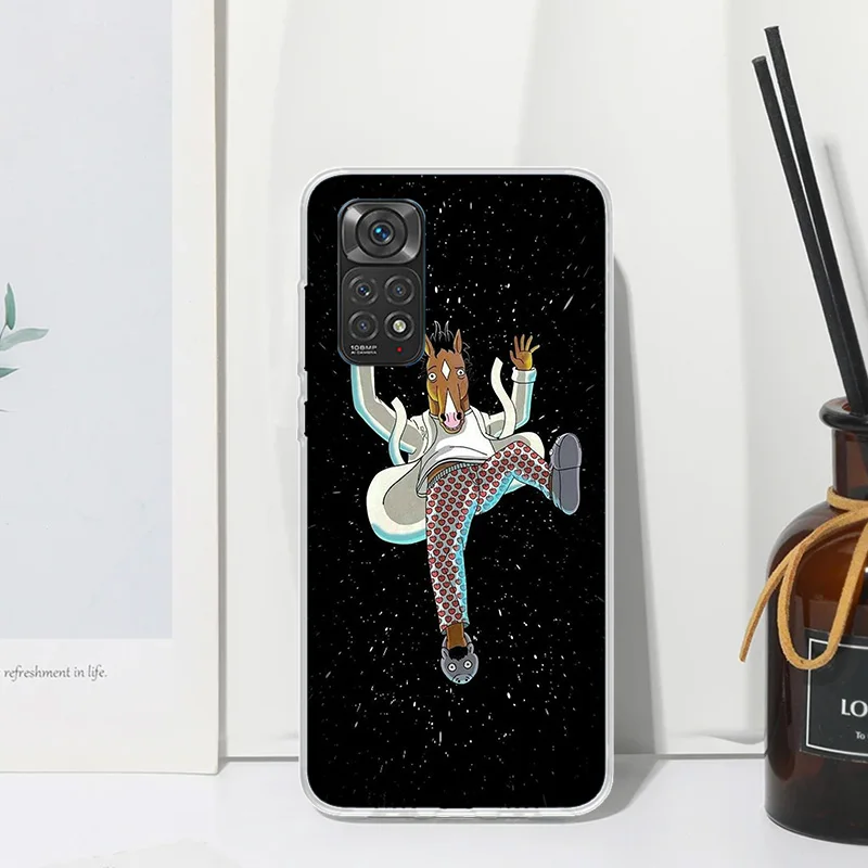 Cartoon B-BoJack Horsemans Phone Case For Xiaomi Redmi Note 13 12S 11S 10S 12 11E 10 Pro Plus 11T 9S 9 8T 8 7 Art Fundas Back Co