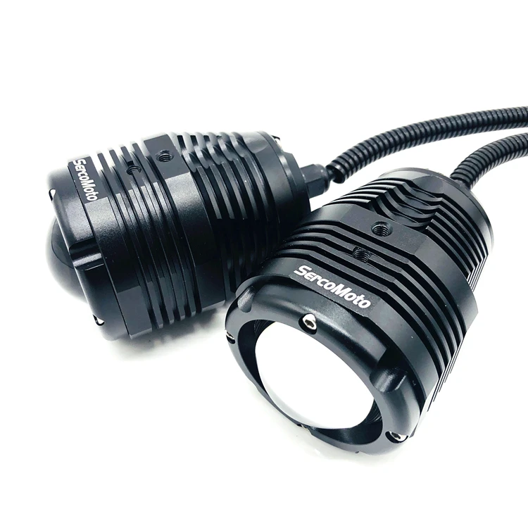 Sercomoto Universal motorcycle fisheye headlight assembly H3 interface modified  lens  lamp