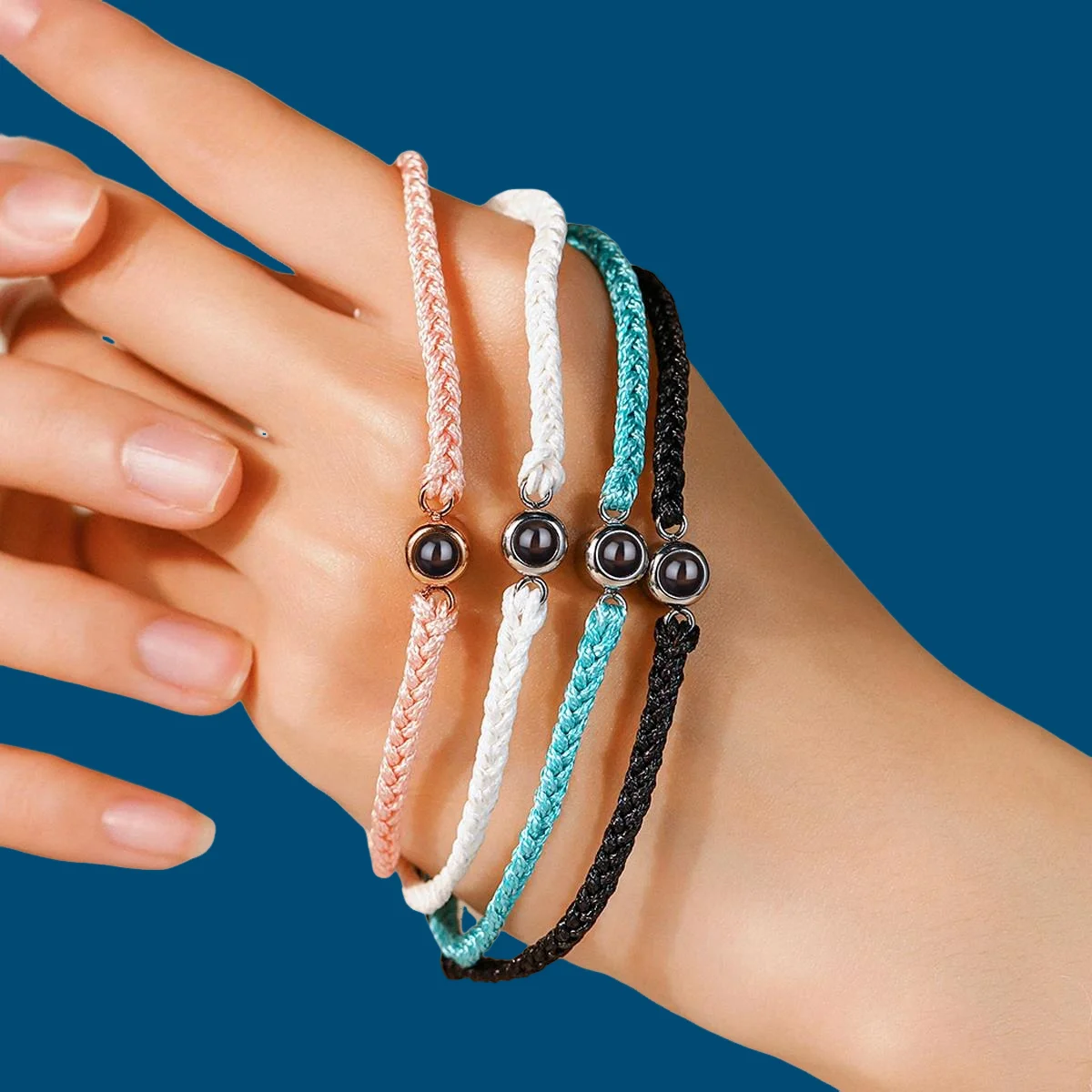 Custom Bracelets with Picture inside Customized Projection Bracelets with Photos Bracelet Personalized Photo Memorial Gifts 2025 - Image 2