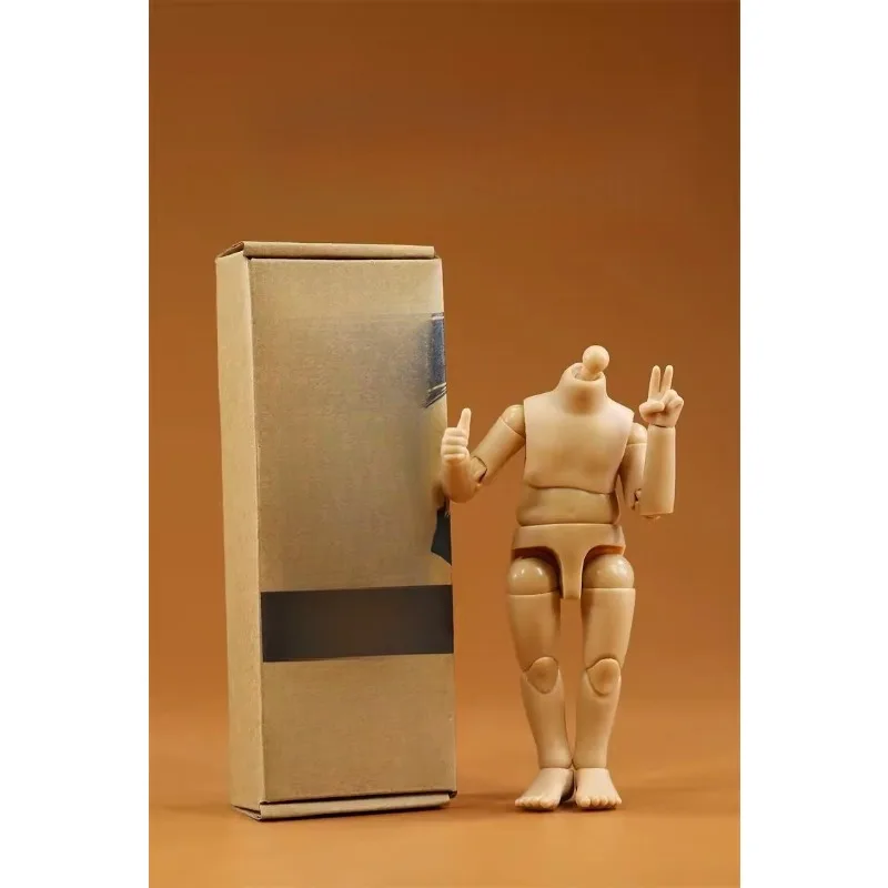 BJD 1/6 Scale Soldier Super Flexible Child Body Model for 7" Animal Costume Action Figures