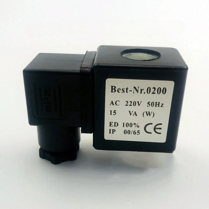 Solenoid Valve Coil High-Quality Solenoid Valve Copper Coil 12vdc 24vdc Ac24v 36v 110v 220v 380v Inner Diameter 13mm  Height 41m