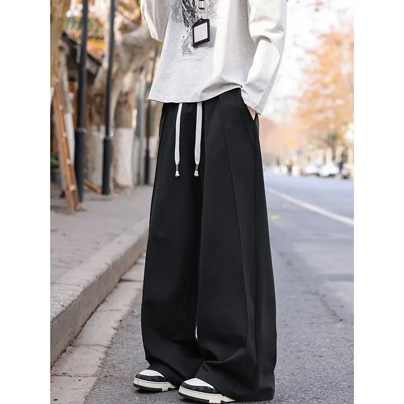 2026 Autumn Men's Fashion Casual Loose-Fitting Wide Leg Multi-Functional Casual Pants