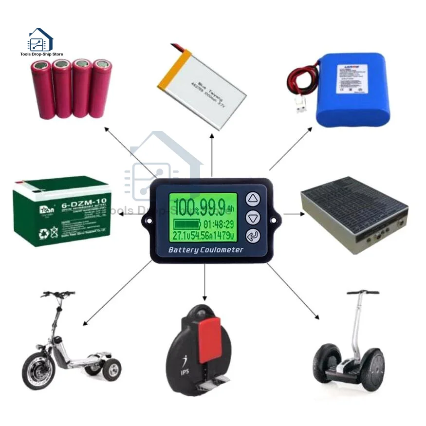 80V 50A/100A/350A TK15 Professional Precision Battery Capacity Tester for Portable Equipment E-bike/Balance Car/Cleaning Machine