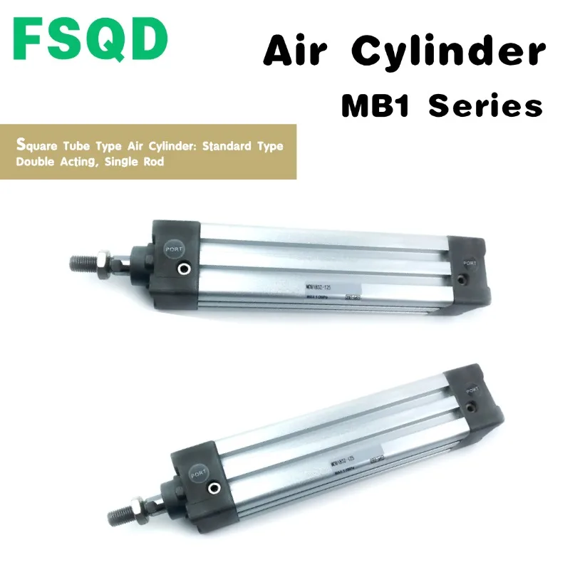 

MDB1B80 MDB1B63 MDB1B40 MDB1B32-50 MDB1B40-75 100 175 300 MDB1B125TF-160Z Пневмоцилиндр квадратного цилиндра серии MDB1B