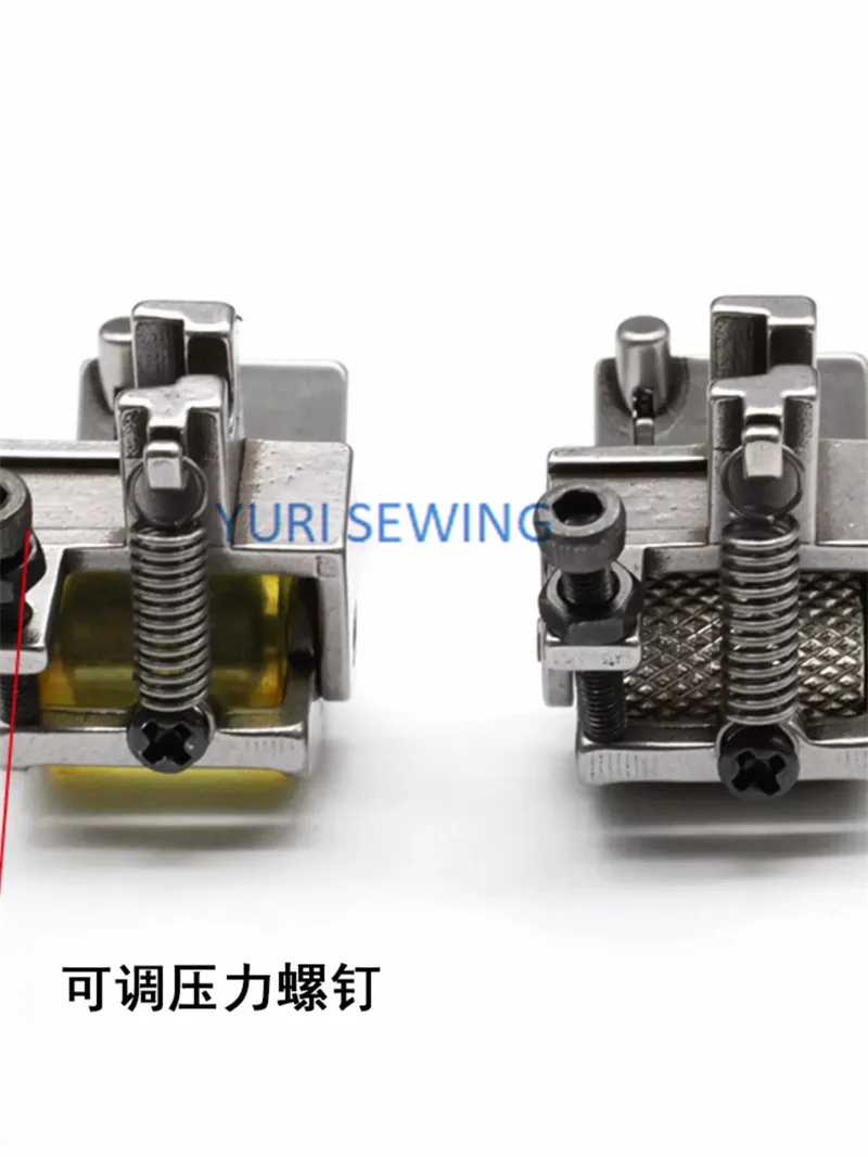 JUKI 380 roller presser foot right flange chain machine with knife with wheels industrial sewing machine parts