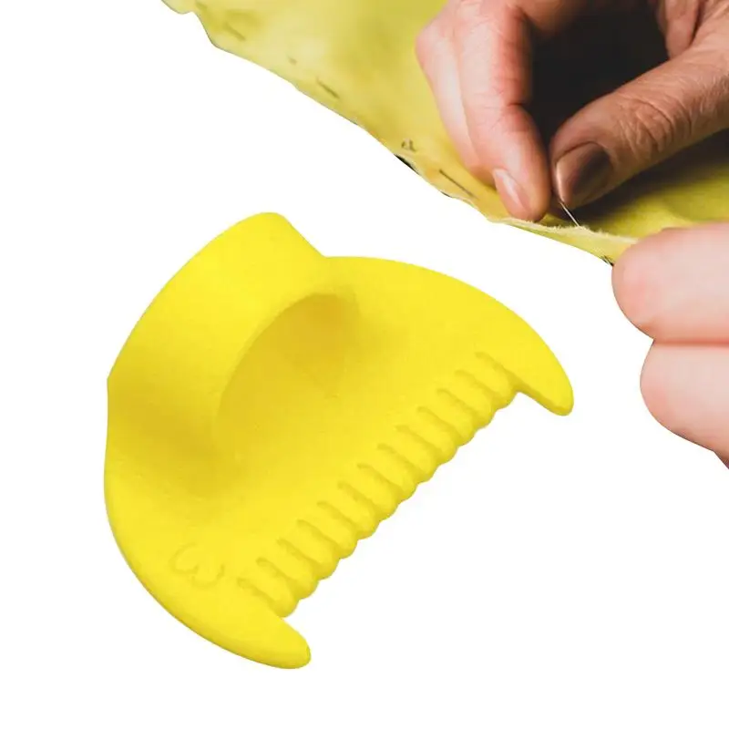 دليل التماس الخياطة اليدوية كشتبان منصات الخياطة اليدوية حماية الإبهام أداة قياس الإبرة لفنون نسيج اللحف