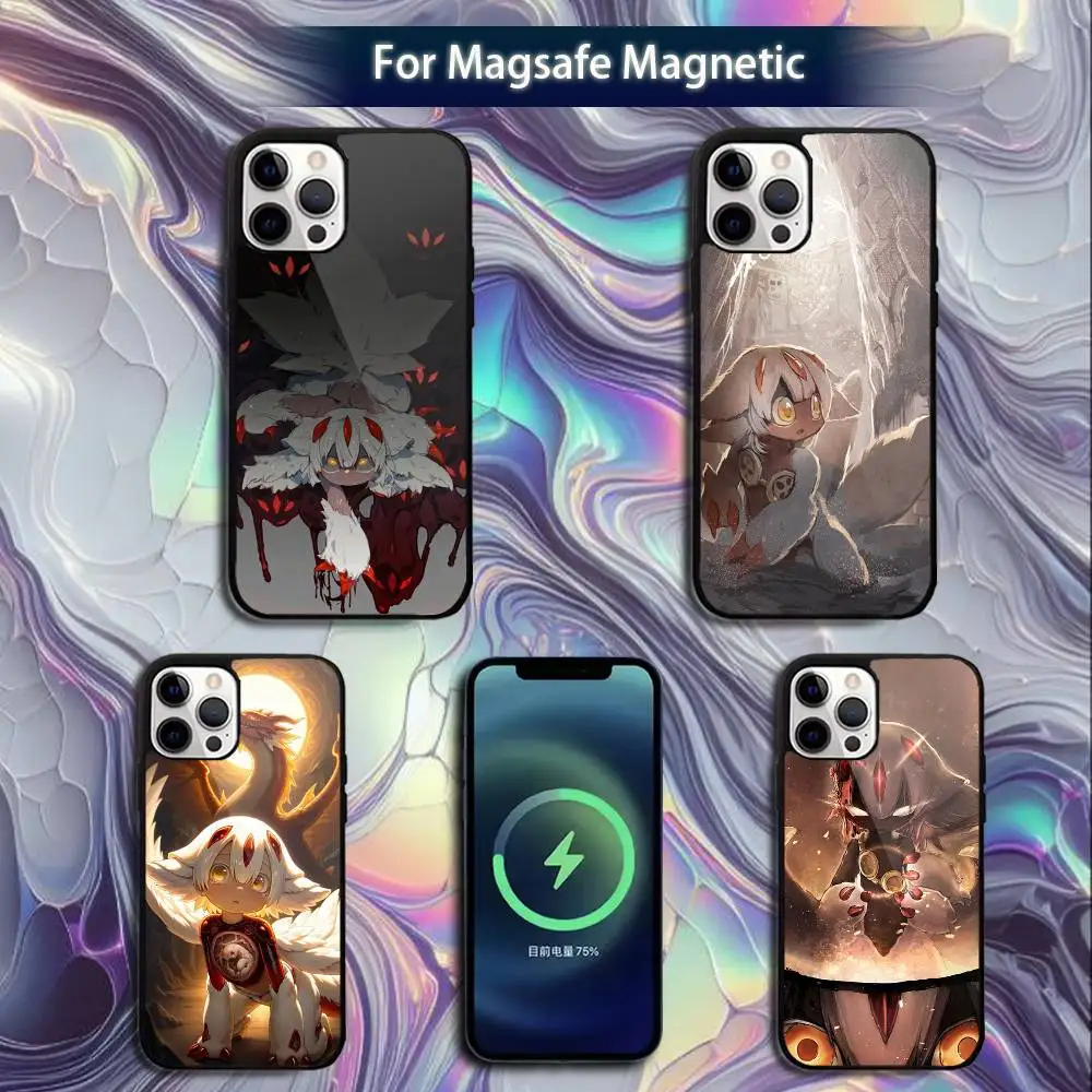 

M-Made In A-Abyss Faputa Phone Case For iPhone 16e,16,15,14,13,12,11,Plus,Pro,Max,Mini Magsafe Magnetic Wireless Charging