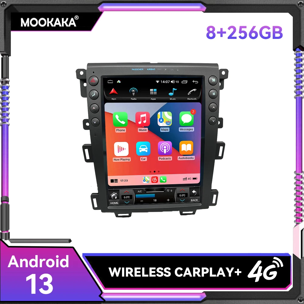 

12.1inch Vertical Screen Android 13 8+256GB Car Player For Ford Edge 2008 - 2014 Car Radio GPS Navi CarPlay Head Unit DSP Stereo