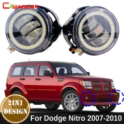 Phare antibrouillard LED Angel Eye pour Dodge Nitro, feux diurnes, DRL, droit de voiture, magasins, 2007, 2008, 2009, 2010, 30W, 2 pièces