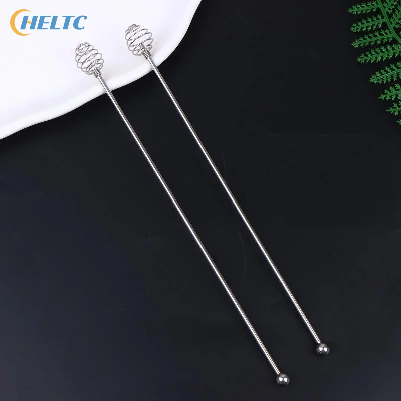 1/2Pcs 24CM Coffee Stirrer Stainless Steel Bar Tools Durable Mixing Spoon for Home Kitchen Drink Bar