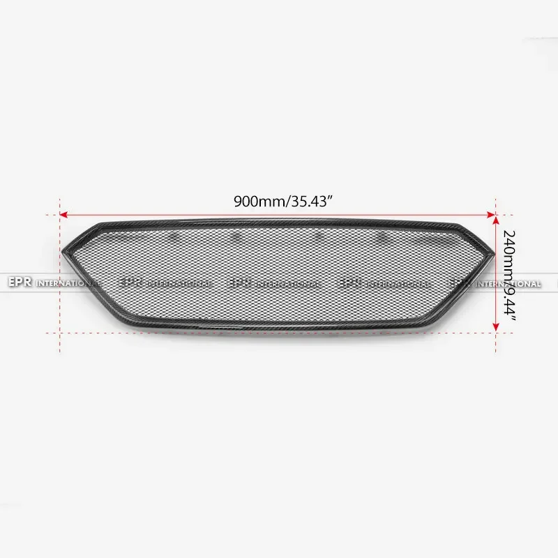 Für subaru wrx vbh s4 Front stoßstangen grill trockene Kohle faser gitter abdeckung