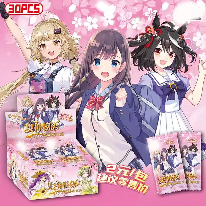 Goddess Story Original Thick Card Blind Box - Cute Girl Anime Peripheral Wind Flowers Snow Moon Rainbow Edition Game Toy