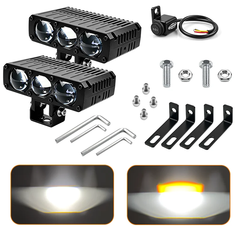Picture 7: 12V-60V Car Trucks ATV SUV UTV Motorcycle LED Headlight High Brightness Headlight External LED Auxiliary Spotlight Grille Light