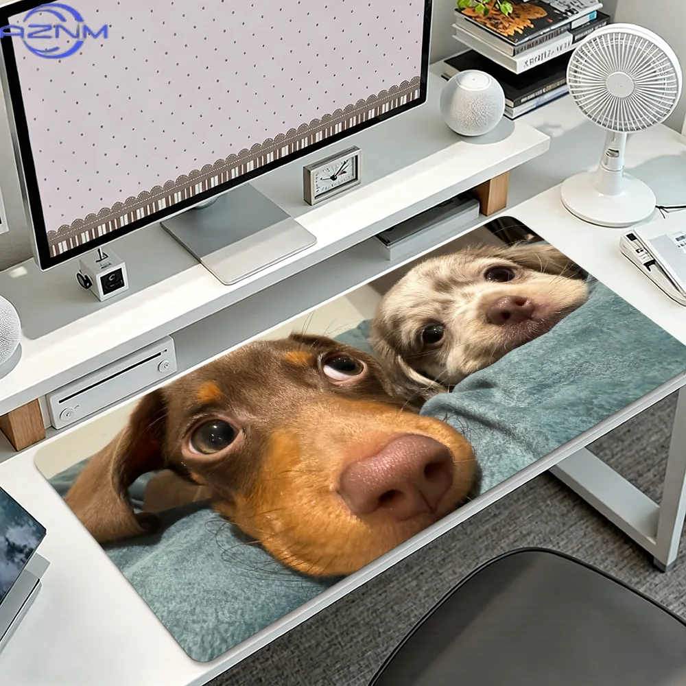 Dachshund Dog Cute Puppy Mouse Pad Non-slip Thickened MousePad Student Gaming Cushion Large Writing Lockedge Office