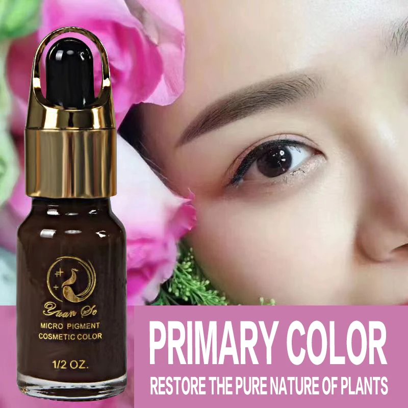 

Yin color 10ml tattoo micro edge paint ink pigment 21 colors semi-permanent makeup pigment eyebrow and lip coloring supplies