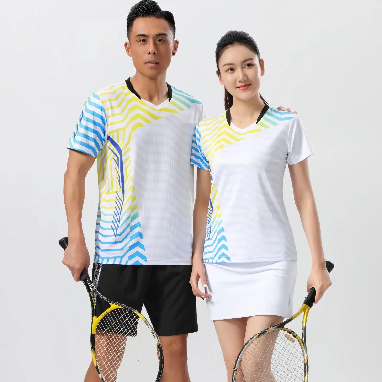 2023 Badminton T-Shirt Men/Women Kids Tennis Shirt Quick Dry Short-Sleeve Training Exercise Breathable Shirts For Male Female конвертер espada display port 20 pin male to dvi i 29 pin female 0 2м eportm dvif20