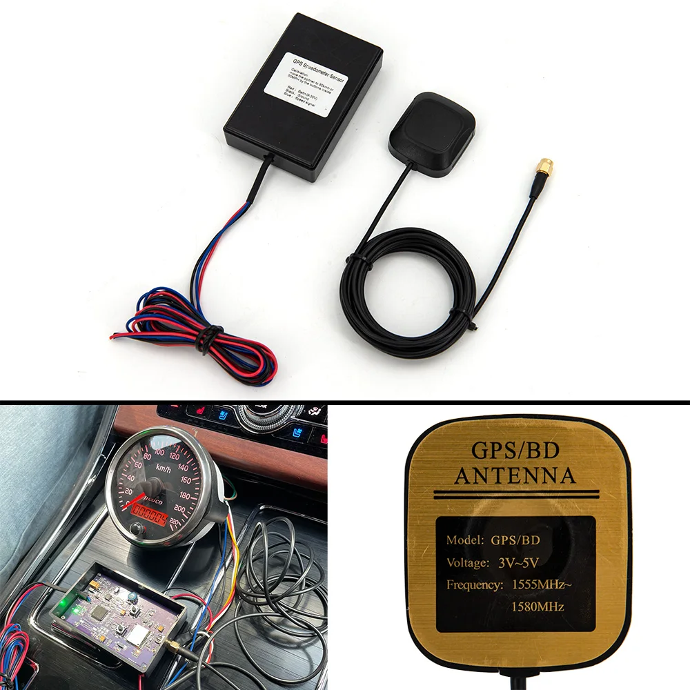 Universal Auto Truck Boat GPS Speed Sender Speedometer Sensor Adapter Kit For GPS Speedometer Meter Gauge