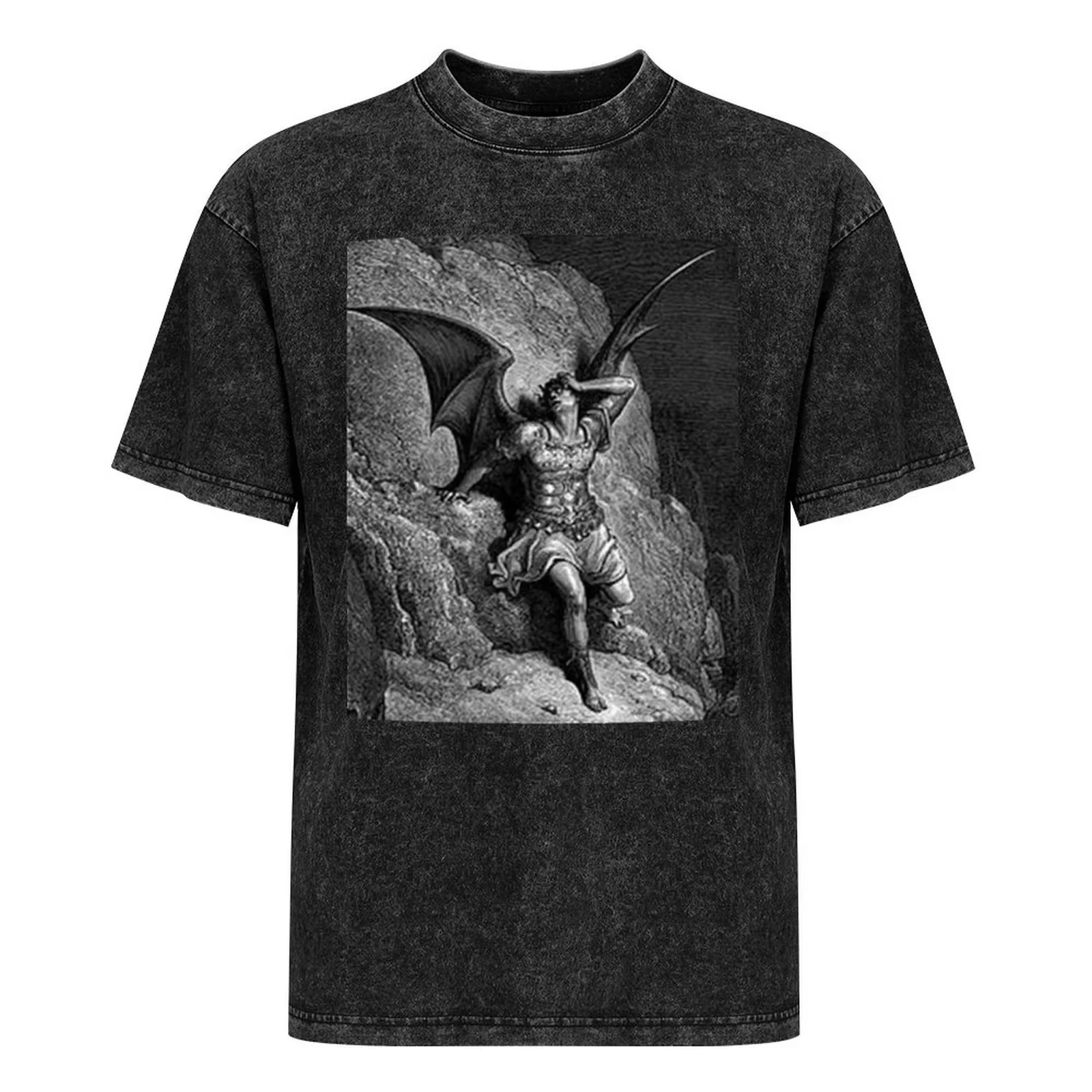 Best Selling Fashion Summer New Gustave Dore Paradise Lost Satan Profile T-Shirt Summer Clothes Customizeds Designer T Shirt Men