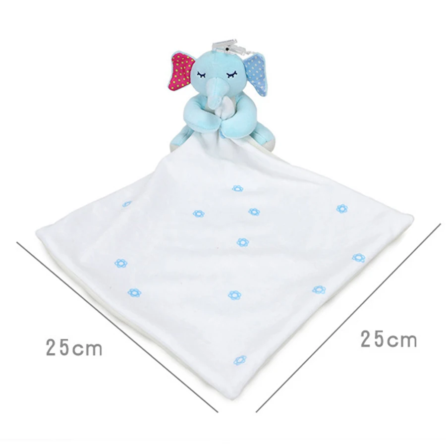 Personalized Baby First Name Comforter Sensory Security Blanket Plush Accessories Newborn Towel Animal Toy Custom Blanket Gift