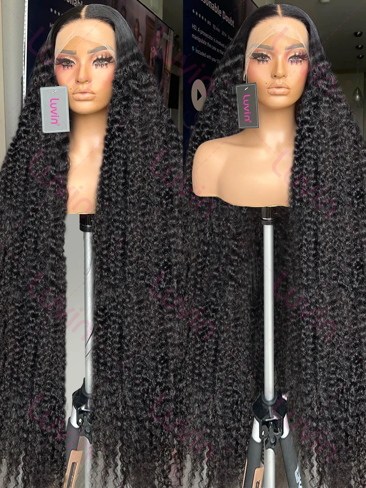 

30 32 Inch Loose Deep Wave 4x4 13x6 HD Transparent Lace Frontal Wig Human Hair Brazilian Curly 13x4 Lace Front Wigs For Women