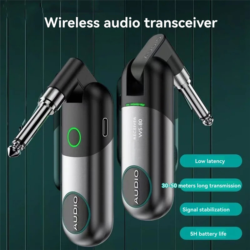 Sistema inalámbrico de guitarra eléctrica mejorado con Cable de conexión de soplete eléctrico Bluetooth para instrumentos musicales