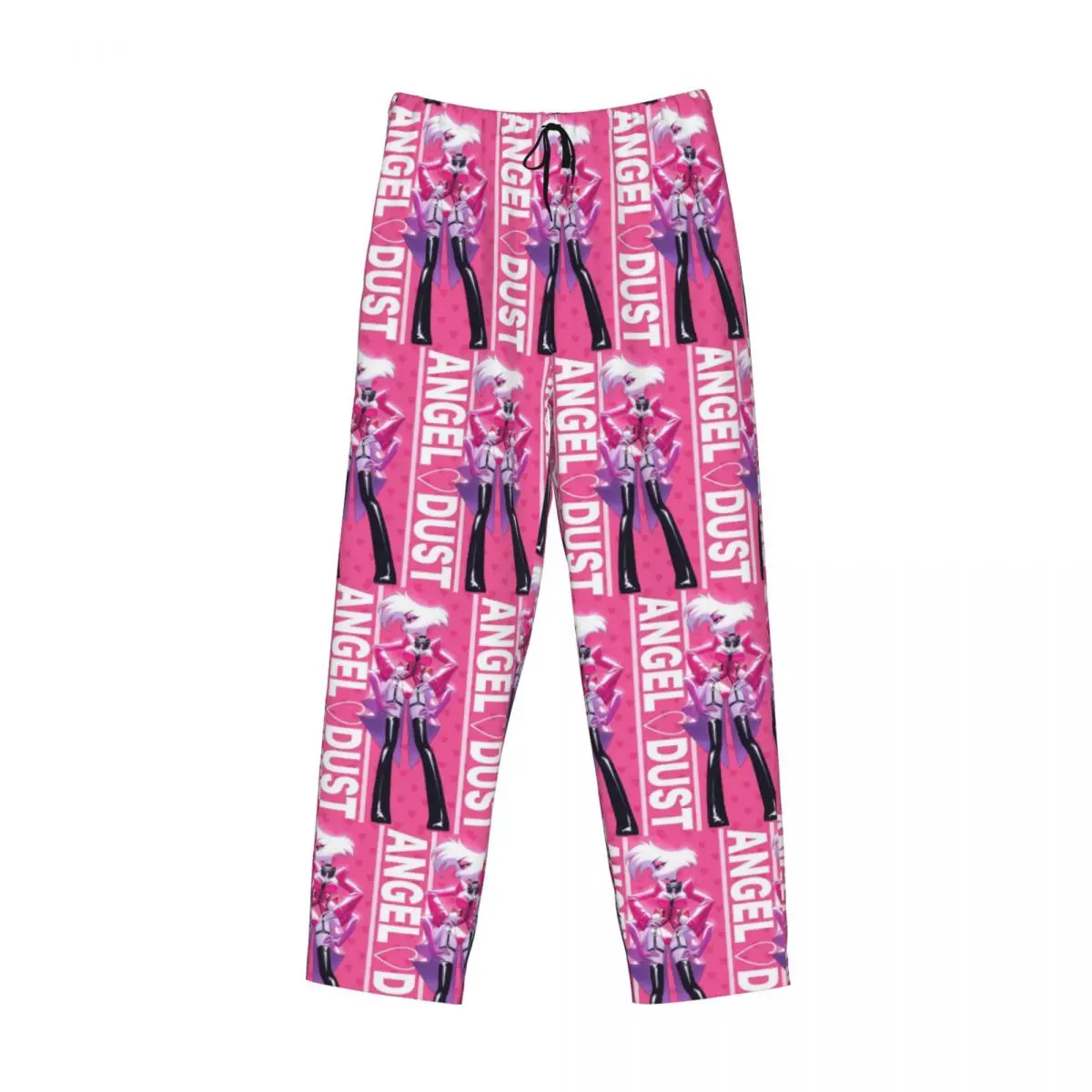 Pantalones de pijama con estampado personalizado para hombre, H-Hazbin Angel Dust Hotels, ropa de dormir, pantalones de salón con bolsillos