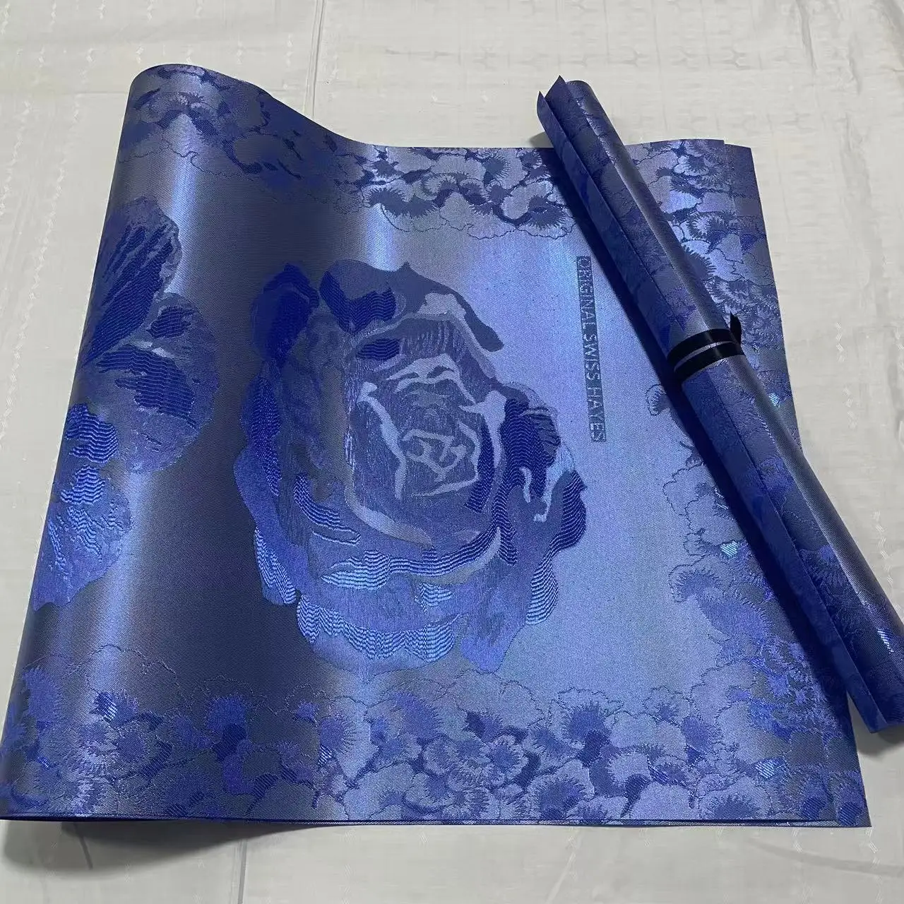 

Swiss Grand Hayes Headtie Nigerian Turban Headscarf African Wedding Gele Ipele 2PC Luxury Muti Sego Cultural Wrapper for Bride