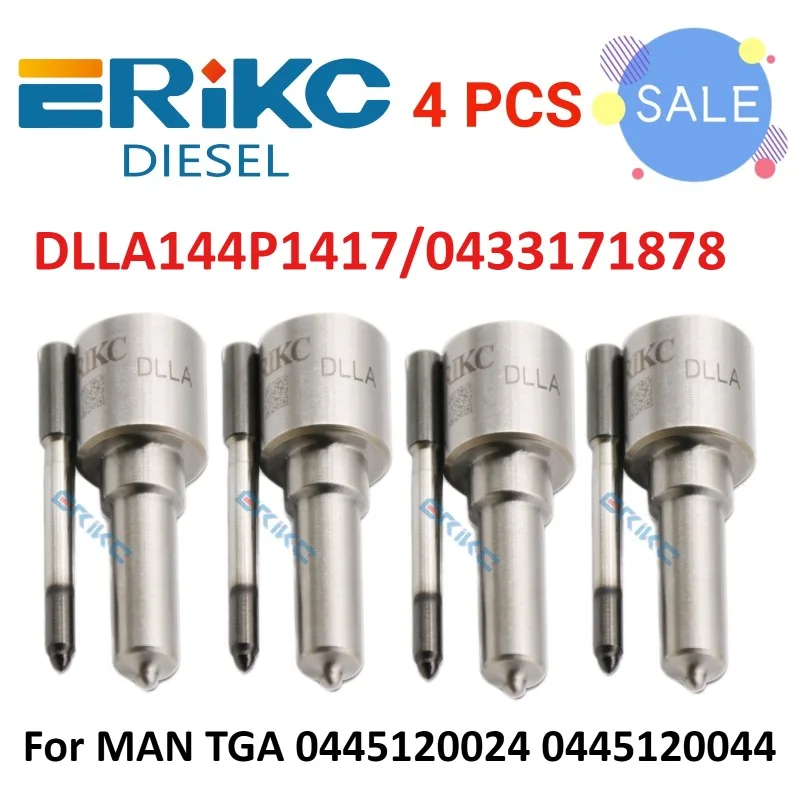 

0433171878 Fuel Injector Nozzle DLLA144P1417 Diesel DLLA 144 P1417 Injection Nozzle for MAN TGA 0445120024 0445120044
