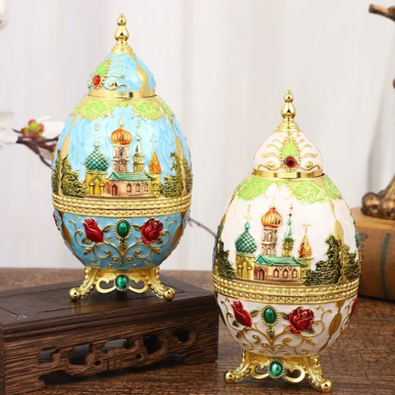 European Automatic Toothpick Holder, Metal Toothpick Box, Household Storage Decoration Ornaments, Retro Fashion