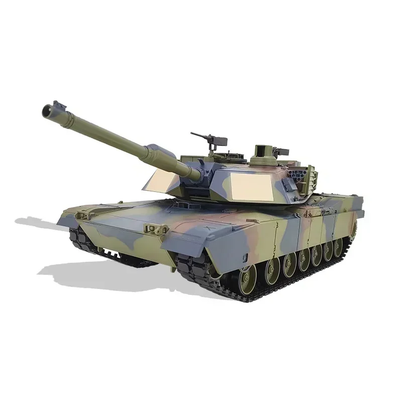 New  Remote-controlled Tank Henglong Us M1a2 Abrams Infrared Battle Tank Model With Steel Wave Box Rc As A Gift To Friends