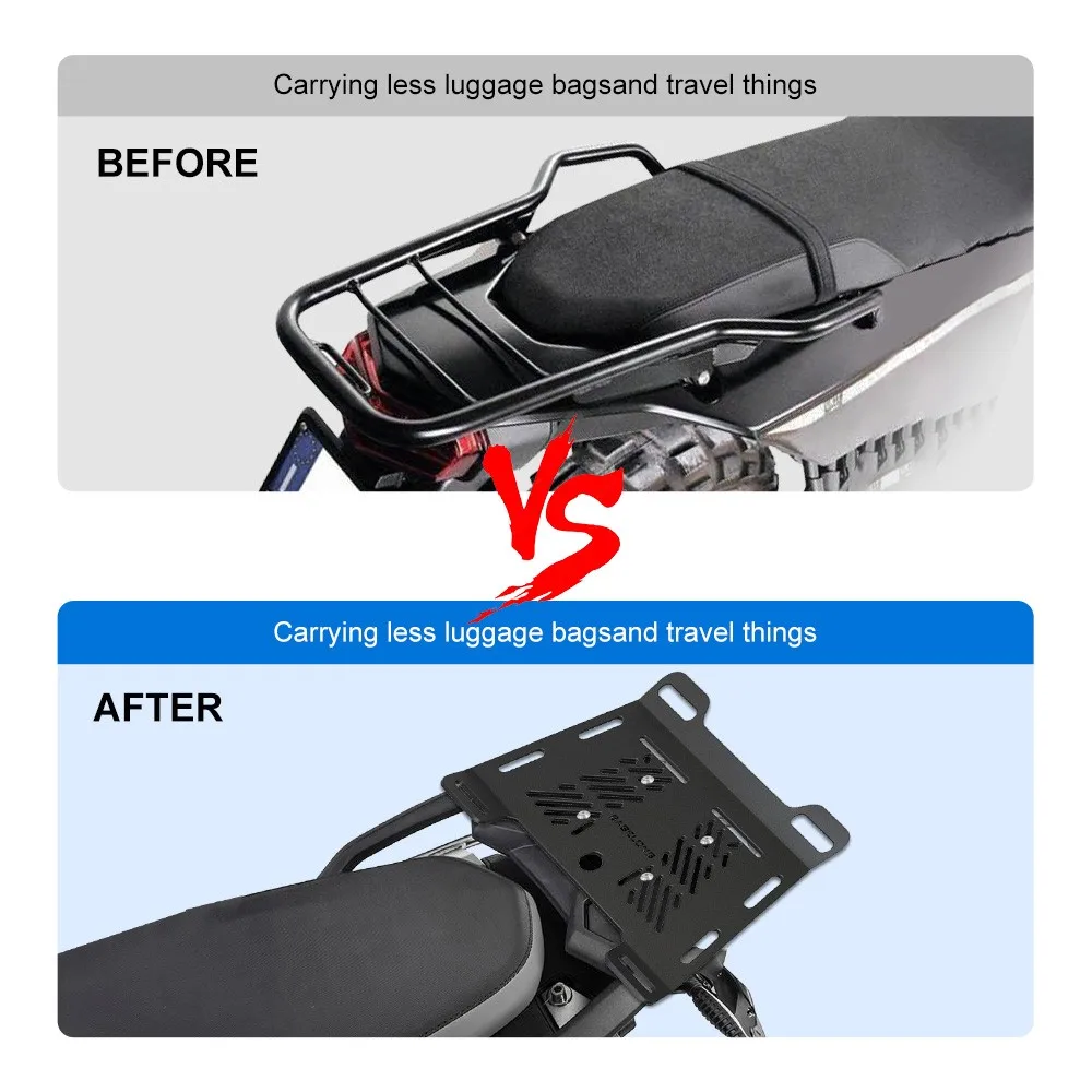 FOR KAWASAKI ZR7 ZR750 ZRX ZRX1100 ZRX1200 ZX1000 ZX10R ZX10RR Rear Tail Rack Carrier Luggage Bracket Trunk Rails Cargo Rack