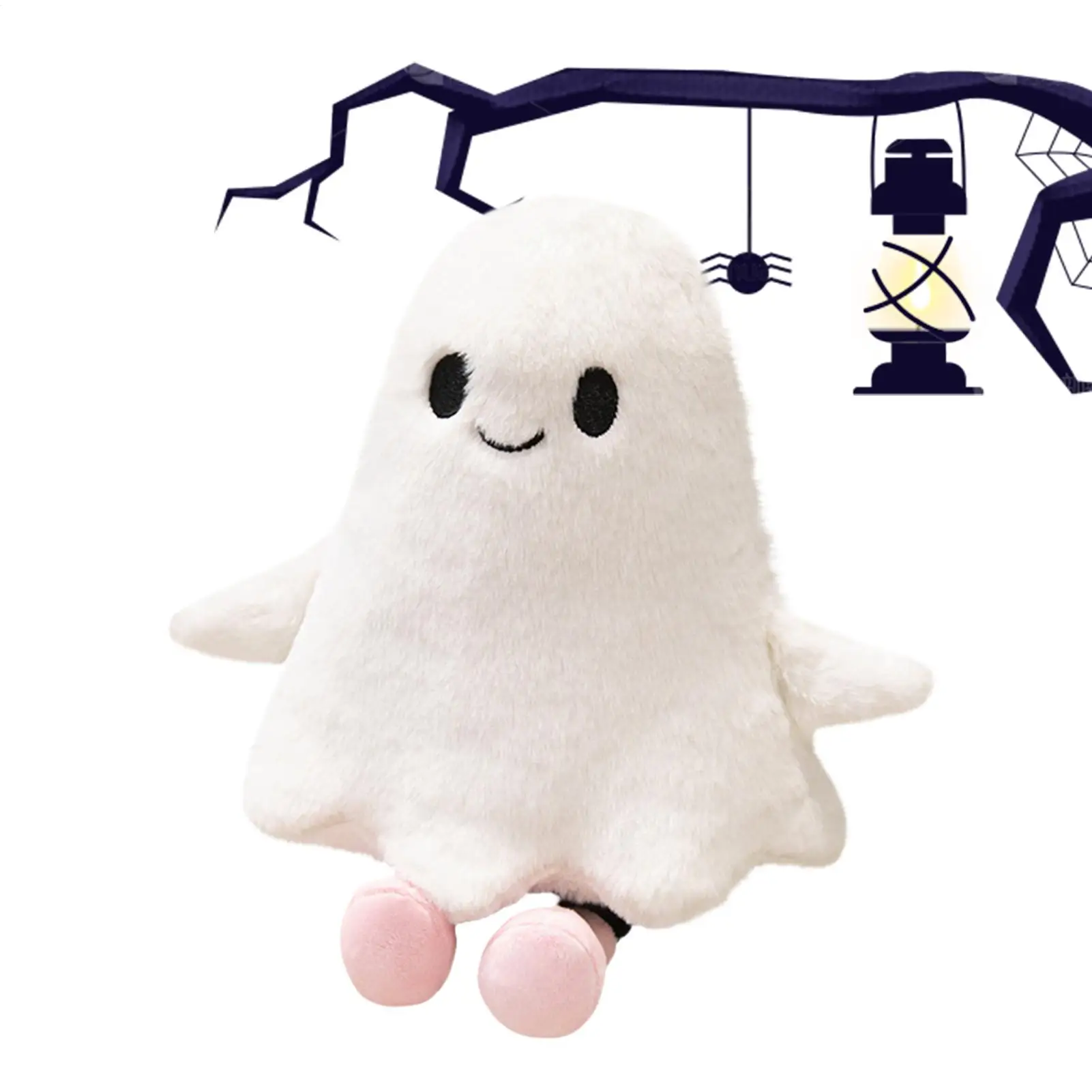 Brinquedo fantasma de pelúcia, figura de brinquedo de halloween, decoração, boneca assustadora para sala escolar, aniversário, crianças, casa, feriado, exibição, festa, decoração