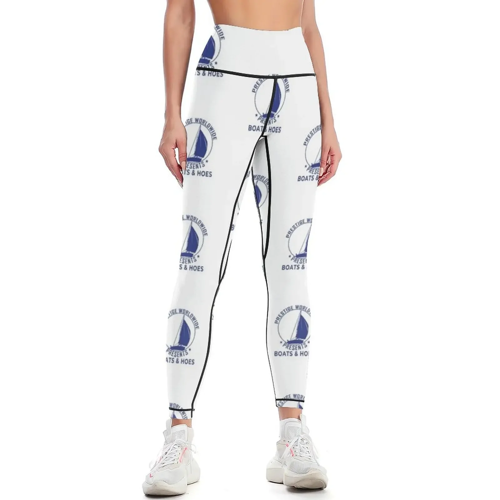 

Prestige Worldwide - Funny Cool Boats and Hoes Leggings push up legging Fitness clothing Women's push up Womens Leggings