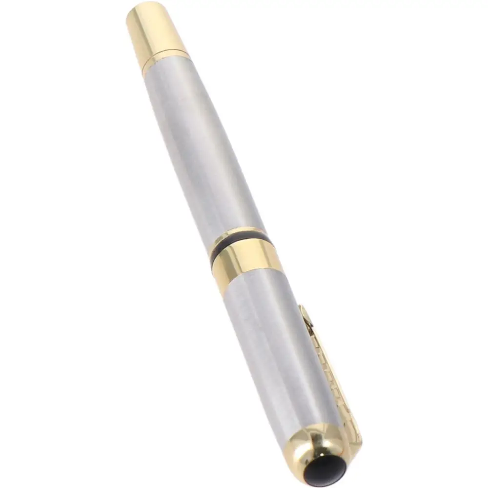 

Executive Silver Ballpoint Pen Gift Set Luxury Black Refill with Gift Box Ballpoint Line Professional Ballpoint Pens Home