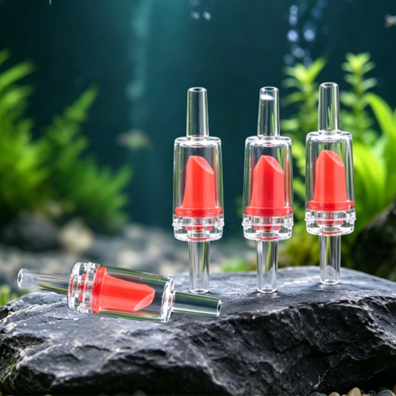 Rückschlagventil, transparent, Aquariumzubehör, Zubehör für Fischbecken-Luftpumpen, Anti-Rückfluss, Anti-Siphon, CO2-System, geeignet für 4-mm-Schlauch – Detail 1