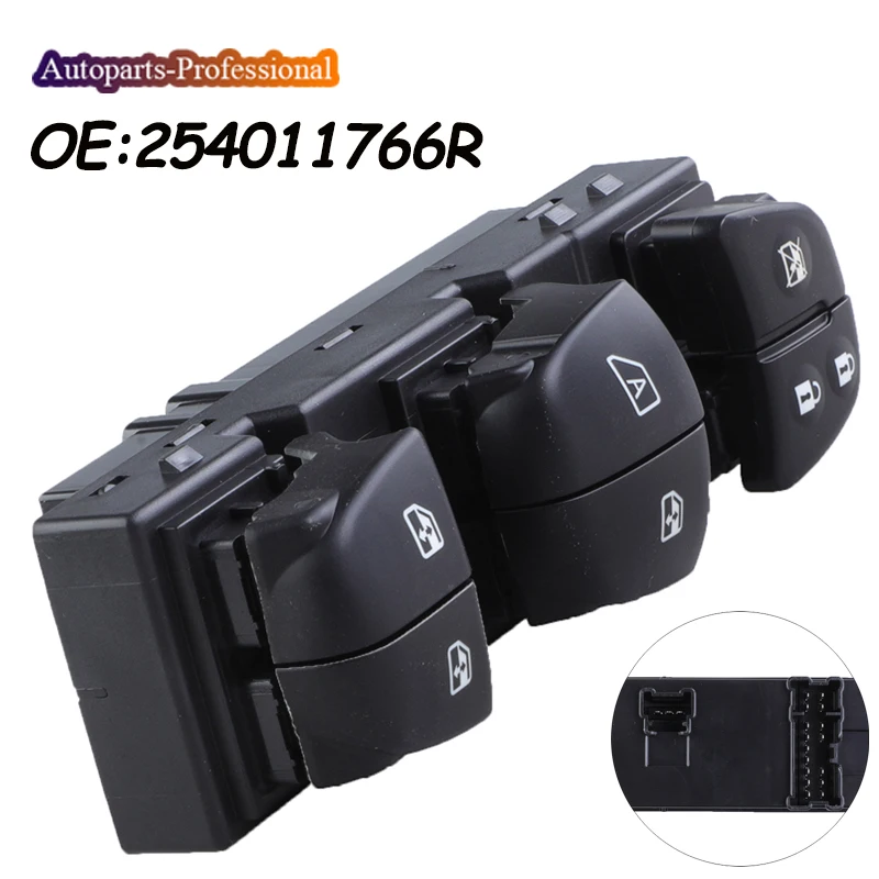 Car Auto Electric Power Window Control Switch 254011766R For Renault Kadjar 2015 2016 2017 2018 2019 2020 2021 2022 2023