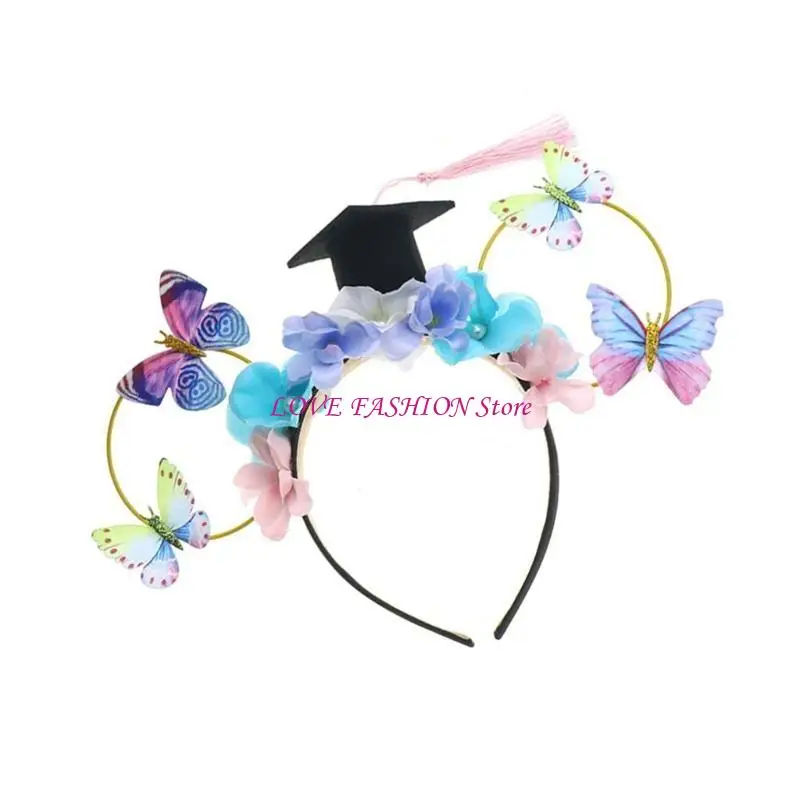 Coloridas diademas flores para niños adecuados para diversos eventos Party graduación Y166