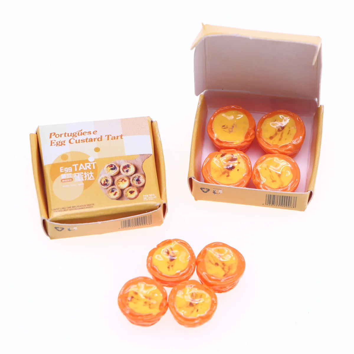 Dollhouse Mini Simulation Egg Tart Pizza Small Cloth Doll Miniature Food Play Model Fast Food Restaurant Scene Decor accessorys