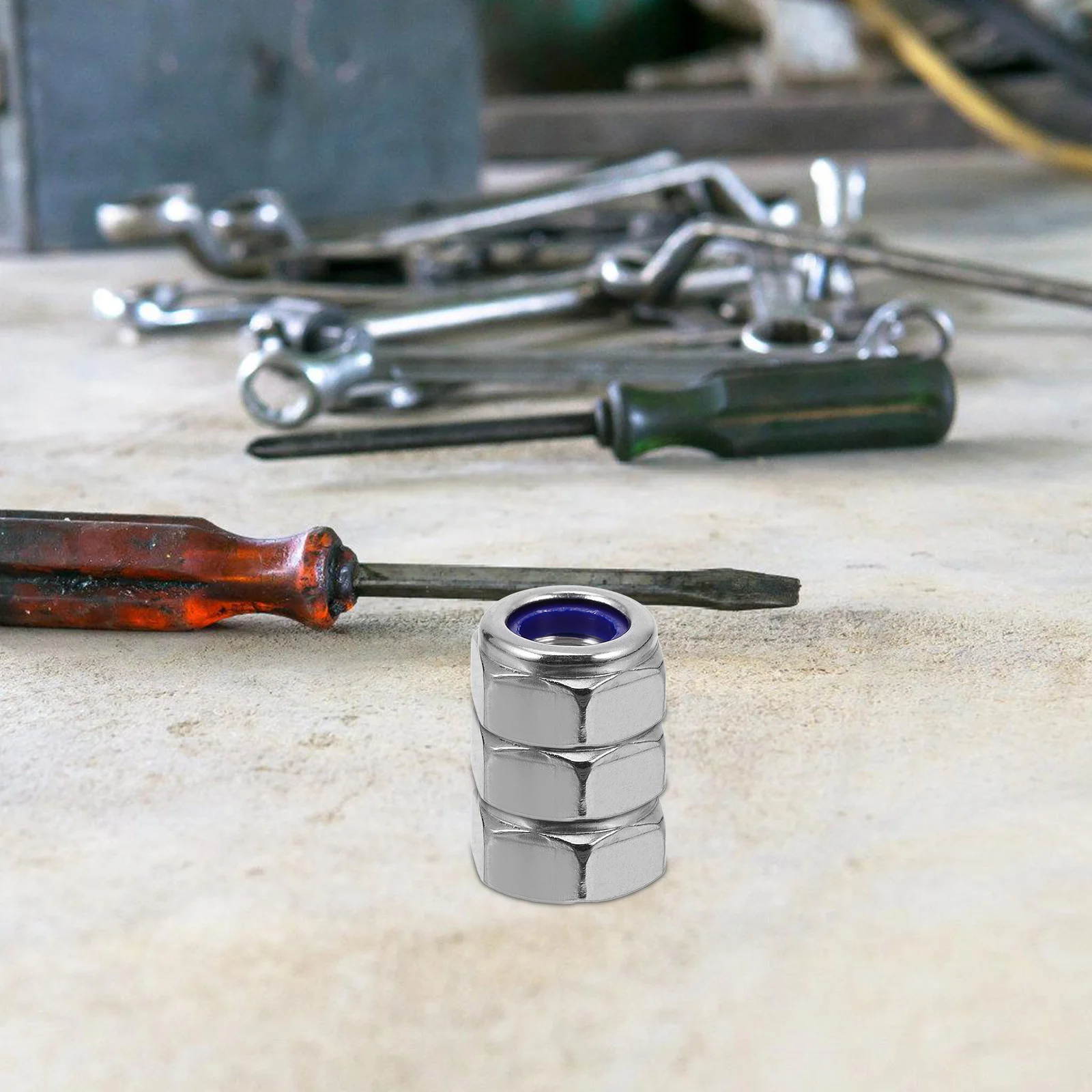 

15pcs Lock Nuts 304 Stainless Steel Hexagon Thread Fastening Nut For Machinery Furniture Lamp Hardware Instruments Set