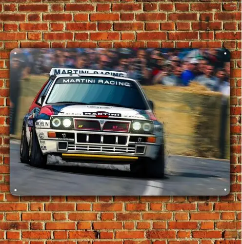 Lancia Integrale Car Metal Poster - Garage Tin Sign (Size 20x30cm)Tin sign (8x12 inch)