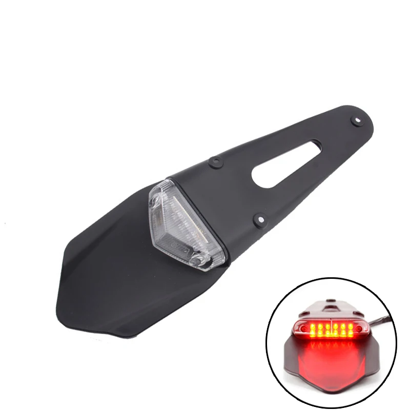 Motorcycle LED Tail Light Rear Fender Brake Stop Taillight MX Trail Supermoto Fit For KTM EXC 250 450 530 Universal Accessories
