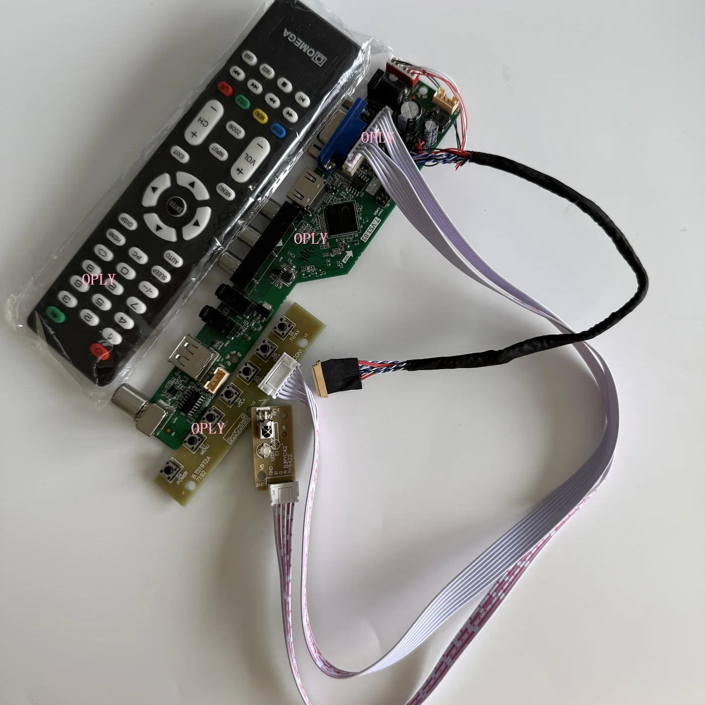 Placa controladora de Audio TV compatible con HDMI, RF, USB, AV, VGA, para LP133WH2 LP133WH2-TLF2/TLA2, pantalla LCD de Panel LED de 13,3 pulgadas "1366X768