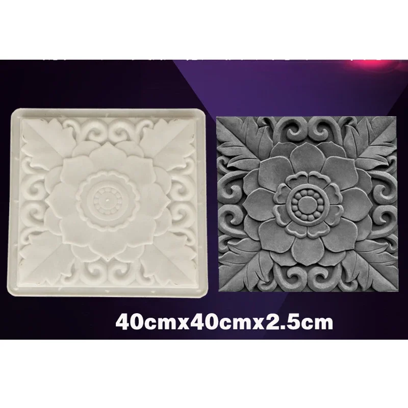 

Hollow Diamond Garden Building Concrete Mold Fence Hollow Plastic Brick Mold Antique Courtyard Lawn Flower Pool Cement Mold