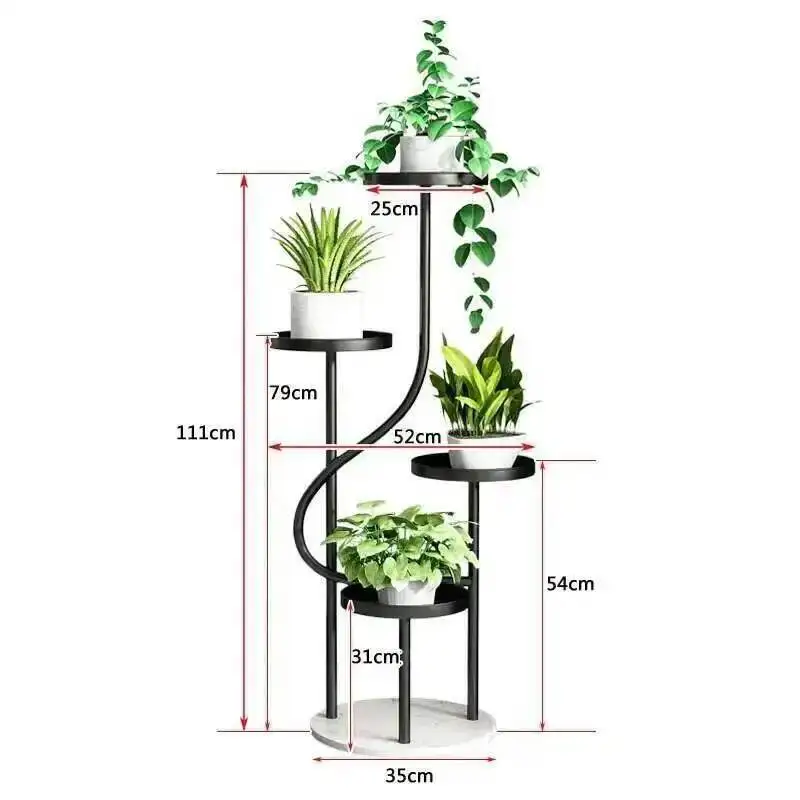 Modern Designer Light Flower Living Rack Luxury Room Simple Plant Display Rack Wedding Decoration Unique Porte Plantes Furniture